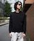 WEB限定／度詰めプレーティングクロップドTシャツ長袖