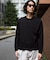 WEB限定／度詰めプレーティングクロップドTシャツ長袖
