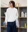 WEB限定／度詰めプレーティングクロップドTシャツ長袖