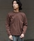WEB限定／度詰めプレーティングクロップドTシャツ長袖