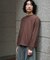 WEB限定／度詰めプレーティングクロップドTシャツ長袖
