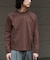 WEB限定／度詰めプレーティングクロップドTシャツ長袖