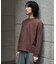 WEB限定／度詰めプレーティングクロップドTシャツ長袖