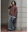WEB限定／度詰めプレーティングクロップドTシャツ長袖