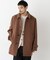 「NEW ON COAT」ウール／Nショートステンカラーコート