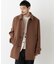 「NEW ON COAT」ウール／Nショートステンカラーコート