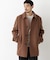 「NEW ON COAT」ウール／Nショートステンカラーコート