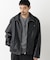「SURPLUS」 フェイクレザーブルゾン
