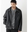 「SURPLUS」 フェイクレザーブルゾン