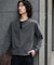 WEB限定／度詰めプレーティングフェードカラークロップドTシャツ長袖