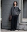 WEB限定／度詰めプレーティングフェードカラークロップドTシャツ長袖