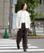 WEB限定／TRドレープオンブレーシャツ 長袖