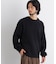 コットンMIXバルキークルーネックニット