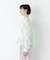 《名品 ／ 洗える》ラミーボザムシャツストライプブラウス