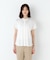 《大人気追加入荷！ ／ 洗える》ライトカットソースタンドフリルブラウス