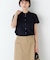 《大人気追加入荷！ ／ 洗える》ライトカットソースタンドフリルブラウス