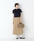 《大人気追加入荷！ ／ 洗える》ライトカットソースタンドフリルブラウス