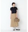 《大人気追加入荷！ ／ 洗える》ライトカットソースタンドフリルブラウス