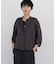 ◆≪名品 ／ 洗える ／ 4色展開！≫ラミーバンドカラーシャツブラウス