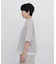 ◆≪清涼アイテム ／ 洗える≫ リーフ格子レース　ポロＴシャツ