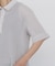 ◆≪清涼アイテム ／ 洗える≫ リーフ格子レース　ポロＴシャツ
