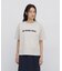 ◆フロッキープリントクルーネックＴシャツ