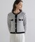 スパンコールツイードニットジャケット