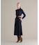 タイ付きシャツワンピース