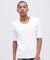 《DAILY／デイリー》HALF SLEEVE U-NECK T-SHIRT／デイリー 五分袖 Uネック Tシャツ／AVIREX