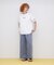 FADE WASH CUFFS OPEN EMBROIDERY T-SHIRT／フェイドウォッシュ カフスオープン刺繍Tシャツ
