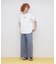 FADE WASH CUFFS OPEN EMBROIDERY T-SHIRT／フェイドウォッシュ カフスオープン刺繍Tシャツ