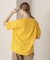 FADE WASH CUFFS OPEN EMBROIDERY T-SHIRT／フェイドウォッシュ カフスオープン刺繍Tシャツ