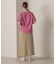 FADE WASH CUFFS OPEN EMBROIDERY T-SHIRT／フェイドウォッシュ カフスオープン刺繍Tシャツ