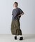 FADE WASH CUFFS OPEN EMBROIDERY T-SHIRT／フェイドウォッシュ カフスオープン刺繍Tシャツ