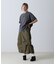 FADE WASH CUFFS OPEN EMBROIDERY T-SHIRT／フェイドウォッシュ カフスオープン刺繍Tシャツ