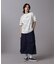 FADE WASH CUFFS OPEN EMBROIDERY T-SHIRT／フェイドウォッシュ カフスオープン刺繍Tシャツ