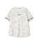 FADE WASH CUFFS OPEN EMBROIDERY T-SHIRT／フェイドウォッシュ カフスオープン刺繍Tシャツ