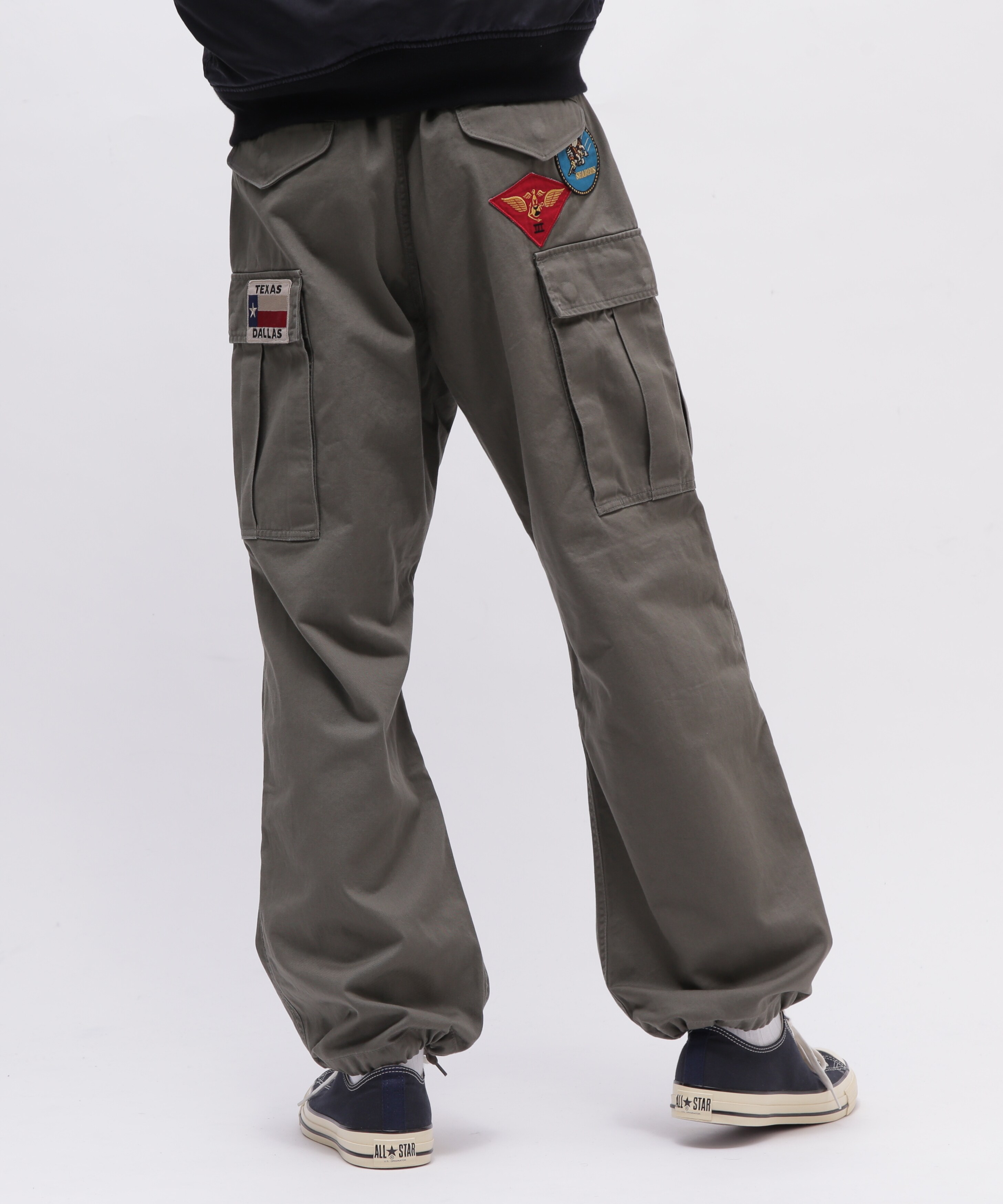 《直営店限定》TOP GUN WAPPEN CARGO PANTS ／ トップガン ワッペン カーゴパンツ ／ AVIREX