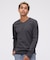 《DAILY》RIB L／S V-NECK T-SHIRT