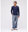 《DAILY》RIB L／S V-NECK T-SHIRT