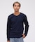 《DAILY》RIB L／S V-NECK T-SHIRT