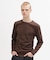 《DAILY／デイリー》RIB L／S CREW NECK T-SHIRT