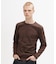 《DAILY／デイリー》RIB L／S CREW NECK T-SHIRT