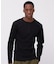 《DAILY／デイリー》RIB L／S HENLEY NECK T-SHIRT