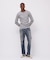 《DAILY／デイリー》RIB L／S HENLEY NECK T-SHIRT