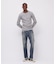 《DAILY／デイリー》RIB L／S HENLEY NECK T-SHIRT