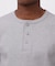 《DAILY／デイリー》RIB L／S HENLEY NECK T-SHIRT