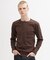 《DAILY／デイリー》RIB L／S HENLEY NECK T-SHIRT