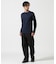 《DAILY／デイリー》RIB L／S HENLEY NECK T-SHIRT