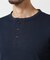 《DAILY／デイリー》RIB L／S HENLEY NECK T-SHIRT